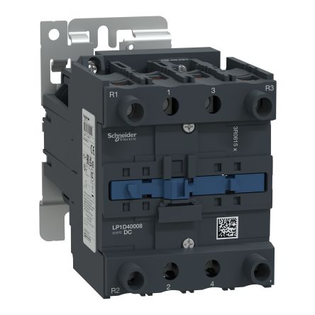 Schneider Electric TeSys D LP1D Contactor, 4-Pole, 60 A, 1 NO + 1 NC [LP1D40008FD]; 257-1059