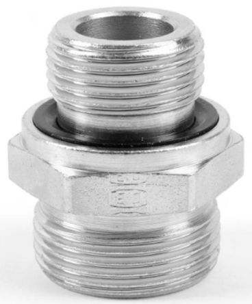 Parker Straight Tube to Port Male 24° DIN Cone to Male BSPP, GE22LREDOMDCF [GE22LREDOMDCF]; 263-3212
