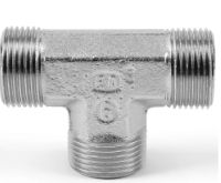 Parker Tee Tube to Tube Male 24° DIN Cone to Male 24° DIN Cone, T16SCFX [T16SCFX]; 263-3378