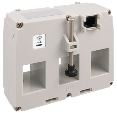 RS PRO DIN Rail Mounted Current Transformer, 160A Input, 3 x 160A, 330 mV Output, 25 x 21mm Bore, 330 mV [0]; 264-1000