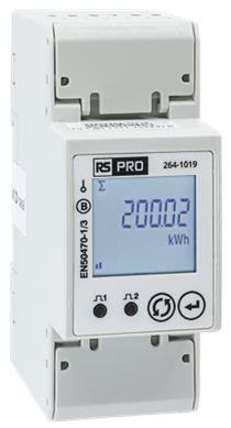 RS PRO 1 Phase LCD Energy MeterEnergy Meter [0]; 264-1019