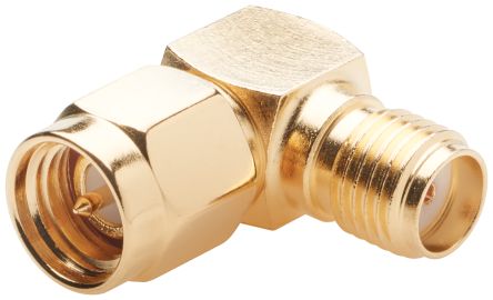 Siemens Right Angle 50Ω F Compression Connector SMA Plug to SMA Socket 6GHz [6GK5898-1CV00-4AA0]; 265-5249