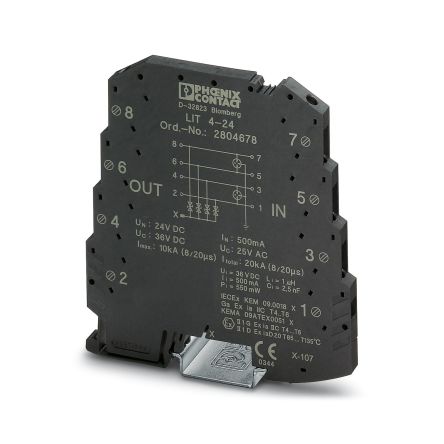 Phoenix Contact Surge Protector, DIN Rail Mount [2804678]; 265-7499