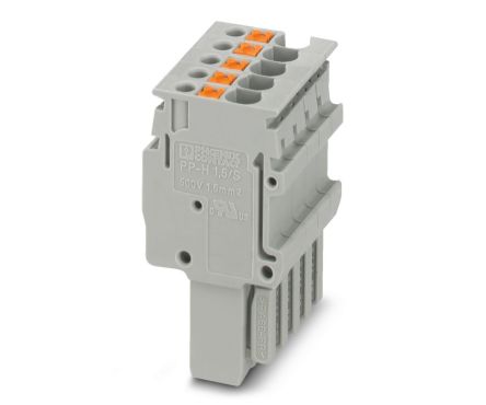 Phoenix Contact Plug In Block, 3.5mm Pitch, Plug-In, 1-Row [3212549]; 265-7578