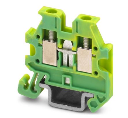 Phoenix Contact 3248027 Green, Yellow, 2-Level, Screw Termination [3248027]; 265-7598