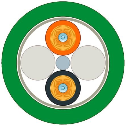 Siemens PCF Series Multicore Industrial Cable, 2 Cores, 250m, Fibre Optic Cable [6XV18613AT25]; 265-8901