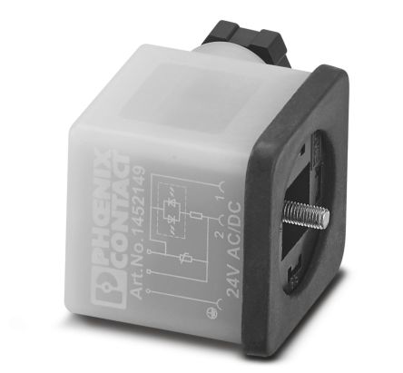 Phoenix Contact SACC-VB-3CON-M16/A-1L-SV 24V DIN 43650 Solenoid Connector, 24 V ac/dc Voltage [1452149]; 265-9050