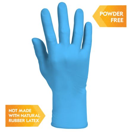 Kimberly Clark G10 Blue Powdered Nitrile Disposable Gloves, Size XL [54335]; 266-4348