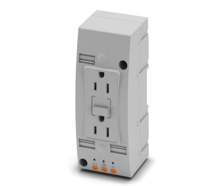 Phoenix Contact Mains Sockets, 15A, DIN Rail [1263626]; 267-1628