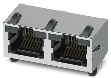 Phoenix Contact CUC Series Female RJ45 Connector, PCB Mount 2 -Way [1337251]; 267-1824