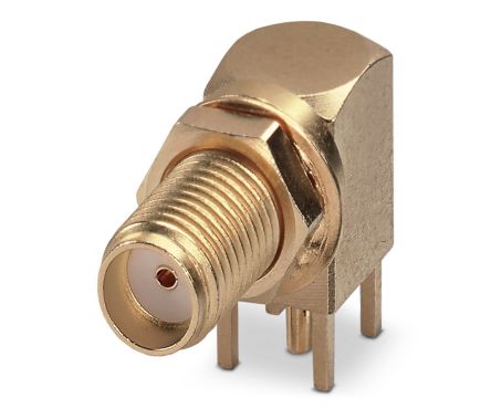 Phoenix Contact, Jack SMA Connector, Solder Termination, Right Angle Body [1340153]; 267-1830