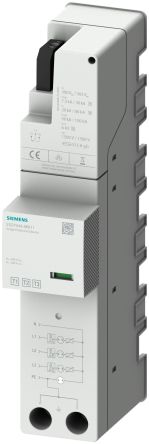 Siemens 3+N/PE Phase Surge Protector, SCCR 25kA, 1.5kV, Busbar System Mount [5SD7444-8KK11]; 267-5889
