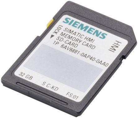 Siemens SD Card V16 For Use With HMI SIMATIC HMI, PLC SIMATIC S7-XXX [6AV6881-0AP40-0AA0]; 267-5891
