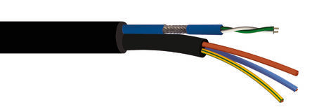 S2Ceb-Groupe Cae Shielded Twistd Pair 0.22 mm² 2 Core Power Cable, Green/White Polyvinyl Chloride PVC, 100m [1XDMXPOWER]; 267-6578