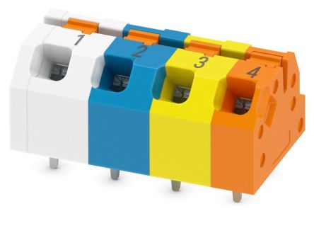 Phoenix Contact 0-IL PROFINET 3, SPTAF 1/ 4-5 Series PCB Terminal Block, 4-Contact, 5mm Pitch, PCB Mount, 1-Row, PCB [1050669]; 269-7882