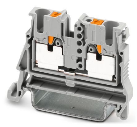 Phoenix Contact 1073553 5-NS 35, MPT 2 Series Grey, 2.5mm², 1-Level, Push In Termination [1073553]; 269-7891