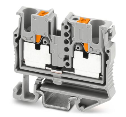 Phoenix Contact 1073602 5-NS 15, MPT 2 Series Grey, 2.5mm², 1-Level, Push In Termination [1073602]; 269-7894