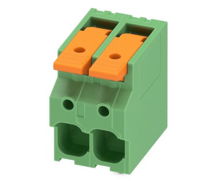 Phoenix Contact 5-ZB, LPT 6/ 2-7 Series PCB Terminal Block, 2-Contact, 7.5mm Pitch, PCB Mount, 1-Row, PCB Termination [1098167]; 269-7907
