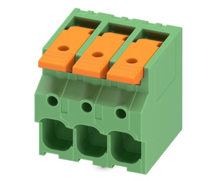 Phoenix Contact 5-ZB, LPT 6/ 3-7 Series PCB Terminal Block, 3-Contact, 7.5mm Pitch, PCB Mount, 1-Row, PCB Termination [1098168]; 269-7908