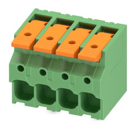 Phoenix Contact 5-ZB, LPT 6/ 4-7 Series PCB Terminal Block, 4-Contact, 7.5mm Pitch, PCB Mount, 1-Row, PCB Termination [1098169]; 269-7909