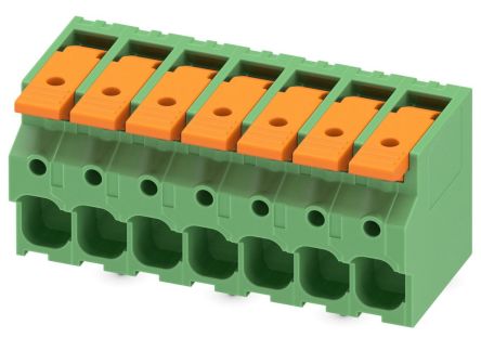 Phoenix Contact 5-ZB, LPT 6/ 7-7 Series PCB Terminal Block, 7-Contact, 7.5mm Pitch, PCB Mount, 1-Row, PCB Termination [1098172]; 269-7912