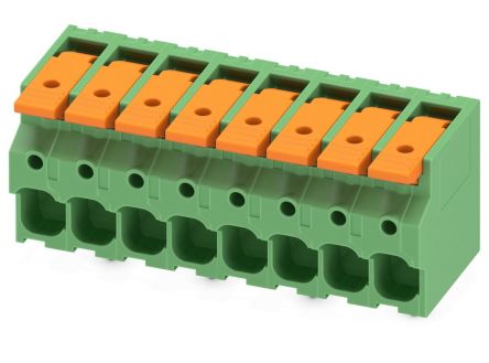 Phoenix Contact 5-ZB, LPT 6/ 8-7 Series PCB Terminal Block, 8-Contact, 7.5mm Pitch, PCB Mount, 1-Row, PCB Termination [1098173]; 269-7913
