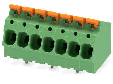 Phoenix Contact 5-ZB, LPTA 6/ 7-7 Series PCB Terminal Block, 7-Contact, 7.5mm Pitch, PCB Mount, 1-Row, PCB Termination [1098180]; 269-7920
