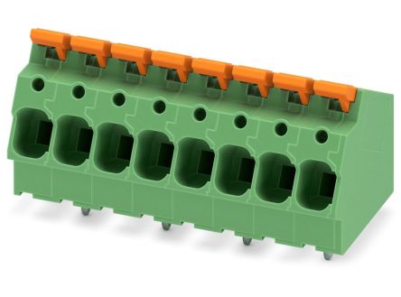 Phoenix Contact 5-ZB, LPTA 6/ 8-7 Series PCB Terminal Block, 8-Contact, 7.5mm Pitch, PCB Mount, 1-Row, PCB Termination [1098181]; 269-7921