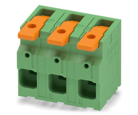 Phoenix Contact 0-ZB, LPT 16/ 3-15 Series PCB Terminal Block, 3-Contact, 10mm Pitch, PCB Mount, 1-Row, PCB Termination [1119819]; 269-7951