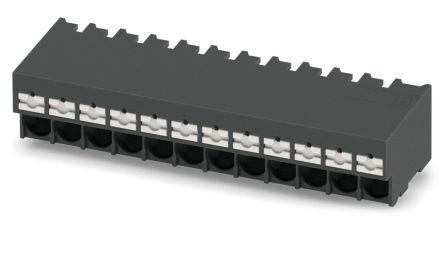 Phoenix Contact 0 P20 R88, 5/12-H-5, SPT-THR 2 Series PCB Terminal Block, 12-Contact, 5mm Pitch, Through Hole Mount, [1135291]; 269-7964