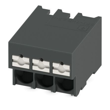 Phoenix Contact 0 P26, 5/ 3-H-5, SPT-THR 2 Series PCB Terminal Block, 3-Contact, 5mm Pitch, Through Hole Mount, 1-Row, [1135294]; 269-7966
