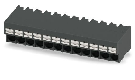 Phoenix Contact 0 P26, 5/12-H-5, SPT-THR 2 Series PCB Terminal Block, 12-Contact, 5mm Pitch, Through Hole Mount, 1-Row, [1135307]; 269-7976