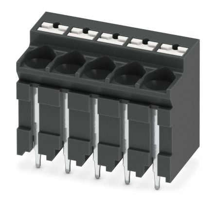 Phoenix Contact 0 P26, 5/ 5-V-5, SPT-THR 2 Series PCB Terminal Block, 5-Contact, 5mm Pitch, Through Hole Mount, 1-Row, [1135349]; 269-7984