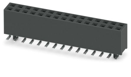 Phoenix Contact 54D/ 30-SV-1020-1-BT, FQ 2 Series Surface Mount Socket Strip, 2-Row, 2.54mm Pitch [1156889]; 269-8035