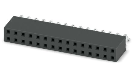 Phoenix Contact 54D/ 30-SH-0-BT, FQ 2 Series Surface Mount Socket Strip, 2-Row, 2.54mm Pitch, SMD Termination [1156905]; 269-8040