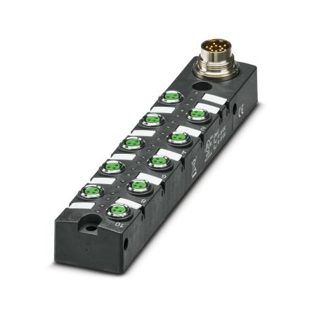 Phoenix Contact Sensor Box, M8, 3 way, 10 port [1197585]; 269-8092