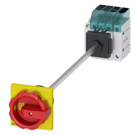 Siemens 3 Pole DIN Rail Isolator Switch - 63A Maximum Current, 22kW Power Rating, IP65 [3LD3448-1TL53]; 269-8284