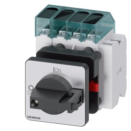 Siemens 3 Pole DIN Rail Isolator Switch - 63A Maximum Current, 22kW Power Rating, IP65 [3LD3450-1TL11]; 269-8289