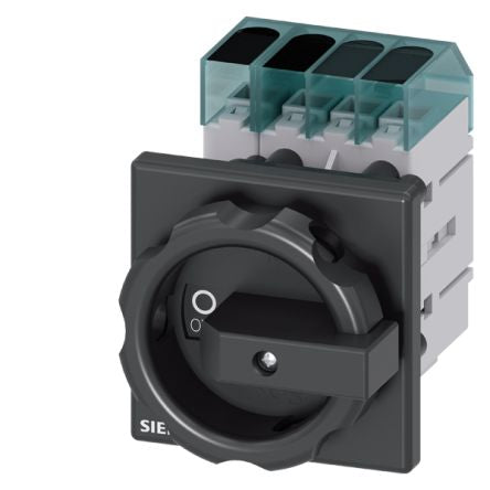 Siemens 3 Pole DIN Rail Isolator Switch - 63A Maximum Current, 22kW Power Rating, IP65 [3LD3454-0TL51]; 269-8293