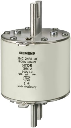Siemens 350A NH Fuse, NH3, 440 - 500V ac/dc [3NC2431-0C]; 269-8327
