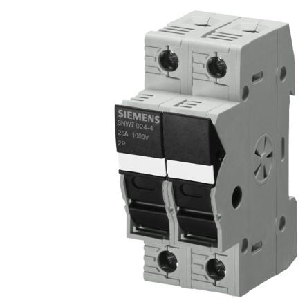 Siemens 25A Fuse Holder for 10 x 38mm Fuse, 2P, 1kV [3NW7023-4]; 269-8375