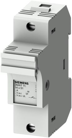 Siemens 50A Fuse Holder for 14 x 51mm Fuse, 1P, 690V ac [3NW7111]; 269-8379