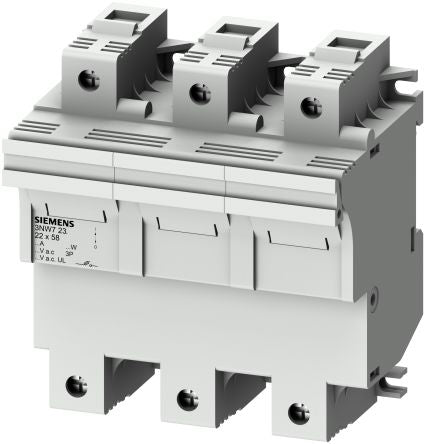 Siemens 100A Fuse Holder for 22.2 x 58mm Fuse, 3P, 690V ac [3NW7232]; 269-8380