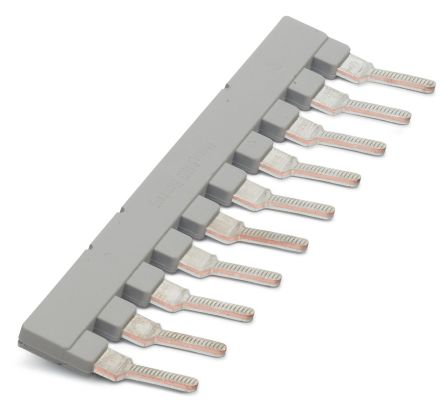 Phoenix Contact EB 10-15 Series Insertion Bridge for Use with DIN Rail Terminal Blocks [0205135]; 270-0089