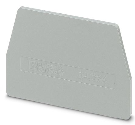 Phoenix Contact D-UGSK Series End Cover for Use with DIN Rail Terminal Blocks [0304023]; 270-0095