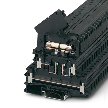 Phoenix Contact 0711616 UKK 5-HESILA 250(6.3X32) Series Black, 1.5mm², 1-Level, Screw Termination [0711616]; 270-0115