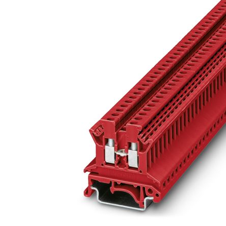 Phoenix Contact 0719074 UK 2.5 N RD Series Red, 2.5mm², 1-Level, Screw Termination [0719074]; 270-0116