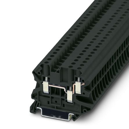 Phoenix Contact 1079167 UT 4-TWIN BK Series Black, 4mm², 1-Level, Screw Termination [1079167]; 270-0152