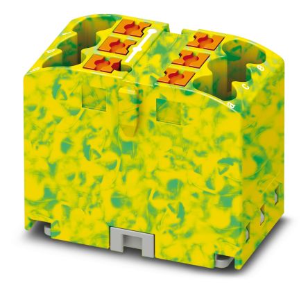 Phoenix Contact Distribution Block, 2.5mm², 24A, 450 V, Green, Yellow [1091668]; 270-0167