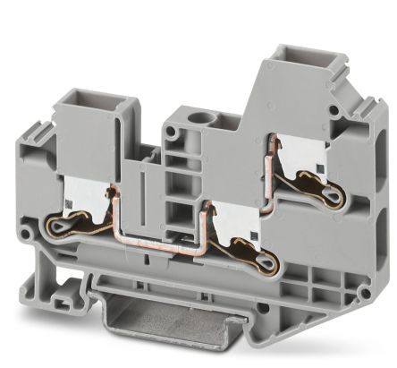 Phoenix Contact 1329499 XTV 6-TWIN Series Grey, 6mm², Single-Level, Push In Termination [1329499]; 270-0187